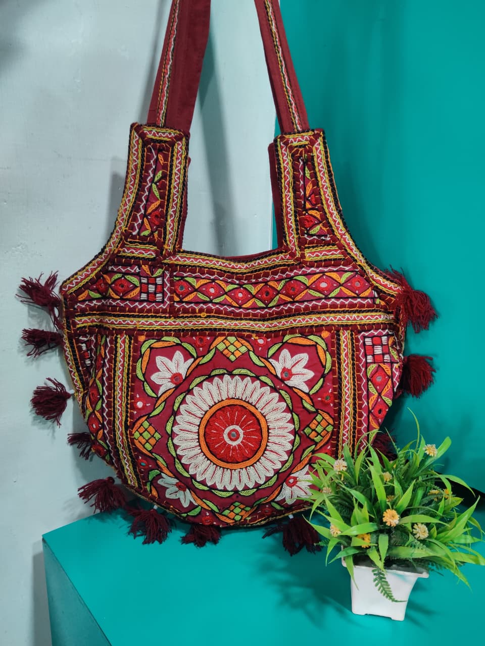 Handcrafted purses in assorted sizes